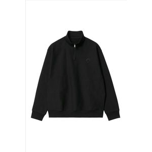 Brooklyn - Zwarte B-Icon Half Zip sweater | Halve rits | Maat M