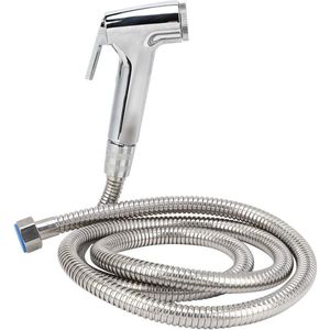 Handdouche RVS Spuit - Bidetsproeier en Slanghouderset - Reinigen van Vloeren en Toiletten - Besproeien van Bloemen en Gras .