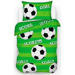 Decoware® peuter dekbedovertrek - Voetbal - Goal - 120x150 cm