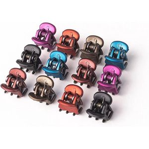 Mini-haarklemmen voor vrouwen en meisjes - Kleine klauwklemmen in verschillende kleuren