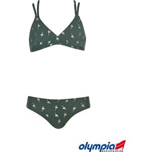 Olympia - Bikini - Groen met flamingoprint - 14 jaar/ 164