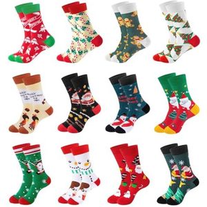 Kerstsokken voor Dames en Heren, Meerkleurig, Maat 37-42