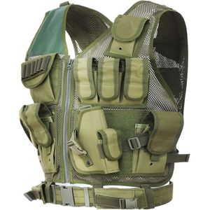 Goodivery - Tactical Vest - Tactical - Beschermvest - Tactisch Vest - ‎34x32x12cm - Groen