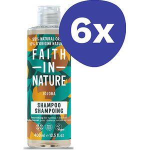 Faith in Nature Jojoba Shampoo (normaal tot droog haar) (6x 400ml)