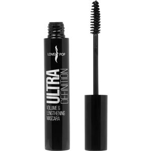 Lovely Pop Cosmetics - Volume & Lengthening Mascara - Ultra Definition - Zwart - 1 flesje met 8 ml. inhoud