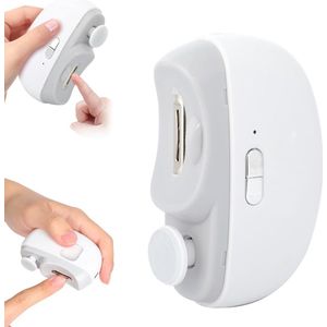 Drie-in-één automatische elektrische nagelknipper - nagelschaartje - nageltrimmer - draagbare nagelknipper, oplaadbaar, met polijst- en opbergfunctie