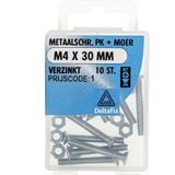 Deltafix - Schroef Moer - 30mm - 10 Stuks
