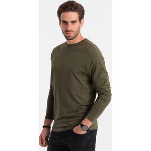 Ombre Jidney Longsleeve Heren Olijf Groen