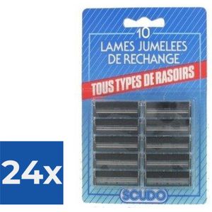 Scudo Scheermesjes - Blister 1x10 - Alternatief voor de Gillette G2 mesjes en de Gillette Contour mesjes - Voordeelverpakking 24 stuks