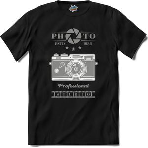 Foto Camera 1986 | Fotografie - Camera - Photography - T-Shirt - Unisex - Zwart - Maat XL