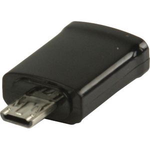 MHL-adapter USB 11-pins Micro B mannelijk - USB 5-pins Micro B vrouwelijk Zwart