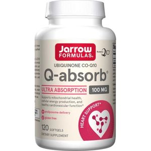 Jarrow Formulas - Q-absorb - 100mg - 120 Softgels - Ubiquinon - Grootverpakking