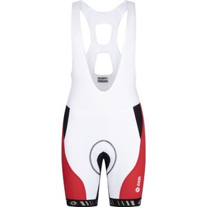 ONDA Fietsbroek kort met bretels heren Wit Rood - Algarve - XS