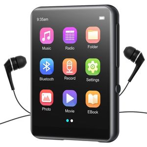 Ynkkvre - MP3-speler met Bluetooth 5.0 - 32GB Opslag & Uitbreidbaar - 2.4-inch Touchscreen - Hi-Fi Geluidskwaliteit - Ondersteuning voor APE/FLAC Formaten