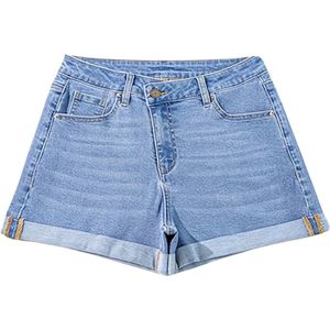 Bovista Korte Broek Dames - Spijkerbroek - met Zakken - Volwassenen - Jongens - Shorts - Lichtblauw - Maat M