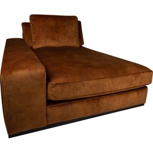 PTMD Bank Block Chaise Longue Arm L Adore Rust