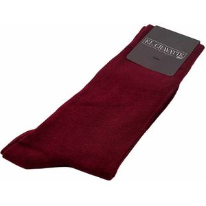 Bordeauxrode Sokken - E.L. Cravatte