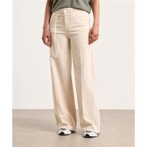 Witte Raffaello Rossi Jeans met Hoge Taille en Rechte Pijpen Maat 38