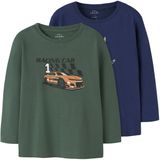 NAME IT - NMMVAGNO 2P - Jongens - Lange Mouwen Shirts - Loose Fit - 2-pack