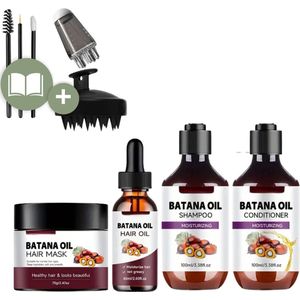 Batana Oil - Shampoo - Haargroei Olie - Incl. Ebook + Scalp Massager - Haar Vitamines - Biologisch - Wonderolie