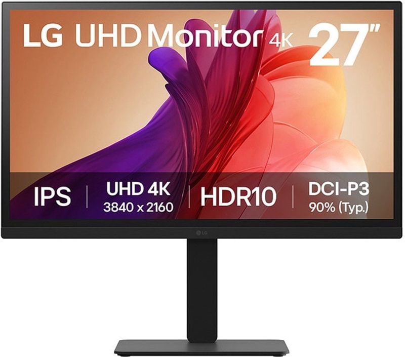 LG - 27BA45U-B - Monitor - 27 inch - 3840 x 2160 pixels - IPS - 100 Hz