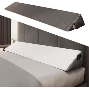 Vuller voor bedwiggen - Modern stijlvol wigkussen hoofdhoofdkussen - Chique jacquard fluwelen kussen wig met matras spleetvuller