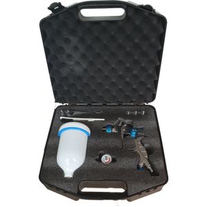 Spuitpistool - verfspuit - verfpistool - TH-101BG – Inclusief Koffer, Air Regulator & Zeefjes – 400 L/min – Bovenbeker – Voor Blanke Lak & Primers