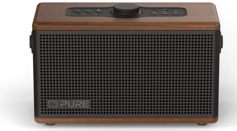 Pure Classic Aura - Draagbare Bluetooth-luidspreker - Koffie bruin - Met Sfeerverlichting