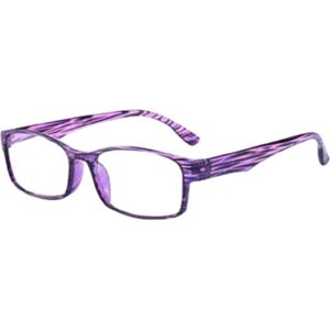 XYZ Eyewear Leesbril Paars +3.50 - Dames - Heren - Leesbrillen - Trendy - Lees bril - Leesbril met sterkte - Voordeel - Dierenprint - Met sterkte +3.50