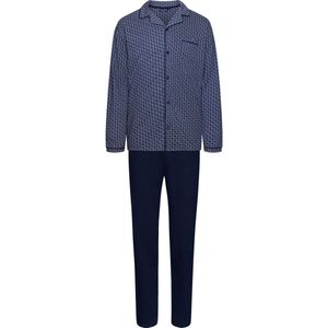 Katoenen heren doorknooppyjama Pastunette - Blauw - Maat - S