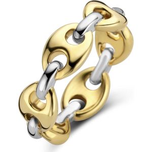 TI SENTO - Milano 12256SY Dames Ring Maat 56 - Goud/Zilverkleurig