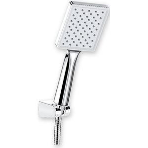 VALTEMO - Doucheset - Handdouche -VIERKANT - Doucheslang 150 cm - QUEEN CHROME - VS7934