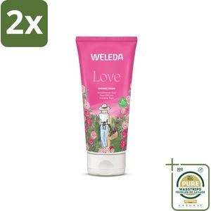 WELEDA - Douchecrème Aroma Shower Love - 200 ml - Voordeelverpakking - 2 stuks - Aromatherapie - Rozengeur