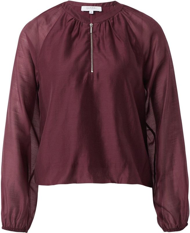 comma - Blouse - Lichtgewicht - Katoen - Viscose Voering