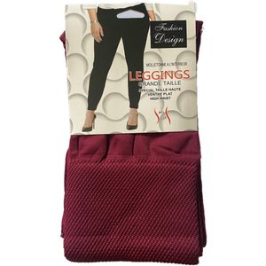 Thermolegging Bordeaux - Grote maat legging