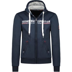 Gasille Vest Met Capuchon En Rits Blauw Geographical Norway - XXL