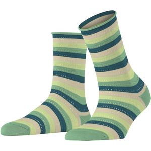 FALKE - Dopamine Stripe - Gedessineerd Lyocell Sokken - Groen