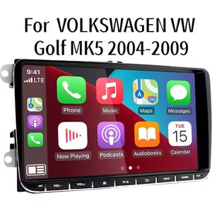 9in Car Stereo Radio GPS Navigation Head Unit 2+32G for VOLKSWAGEN VW Golf MK5 2004-2009, Built-in Wireless CarPlay Android Auto Bluetooth WiFi FM SWC + AHD Backup Camera