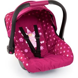 Bayer Design - Autostoeltje Deluxe Car Seat voor poppen - Roze met Fee