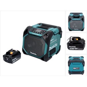 Makita DMR 203 - Bluetooth Luidspreker - 12 V 18 V - IP64 - Inclusief 1x Oplaadbare Accu 4.0 Ah