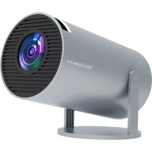 Magcubic HY300 Pro™ - Grijs - Mini Beamer, draagbare projector, beamer hoge resolutie, compacte beamer