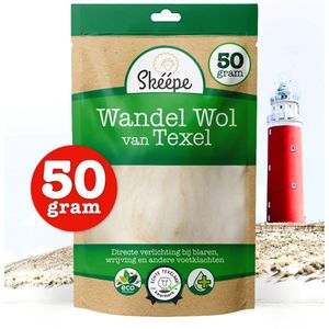 Skéépe - Wandelwol - 50 gram - Wol van Texel - Voorkom Blaren Tijdens Het Wandelen