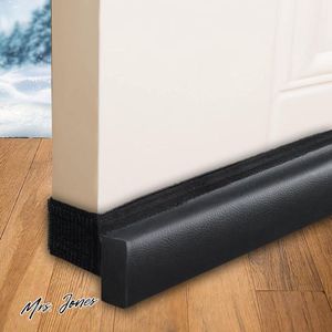 Mrs. Jones Tochtstopper voor deuren - 80 cm zonder plakken - Tochtstopper raamafdichting windbescherming - Afdichting tegen kou - Deurspleet huisdeur - Balkondeuren .