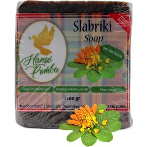 Hansé Pomba - Slabriki Soap - Zeep - 99% natuurlijk - Senna Alata plant - Suriname
