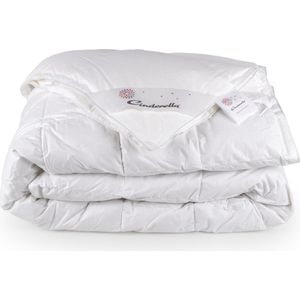 Cinderella Soul Dekbed 4-seizoenen - 2 Persoons - Luxe Eendendons Vulling - Percale Tijk - 260x220 cm