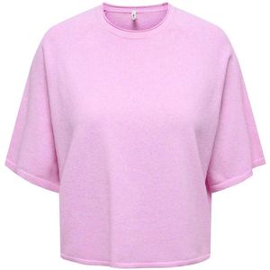 Only Trui Onlloyal 2/4 O-neck Knt Noos 15368960 Super Pink/melange Dames Maat - S