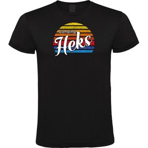 Klere-Zooi - Camping Heks [Retro] - Heren T-Shirt - M