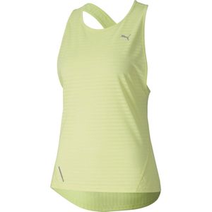 PUMA Last Lap Excite Summer Tank Dames Sportshirt - Sunny Lime - Maat XS