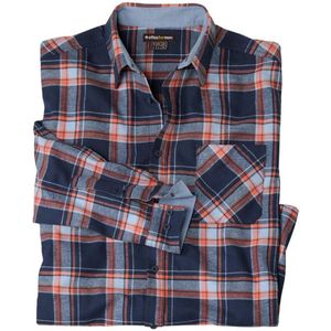 ATLAS FOR MEN - Geruit flanellen overhemd Atlas® - Heren - Verkrijgbaar in grote maten - 3XL