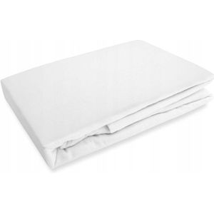 Wit Flanel Hoeslaken met Elastiek 140x200 cm